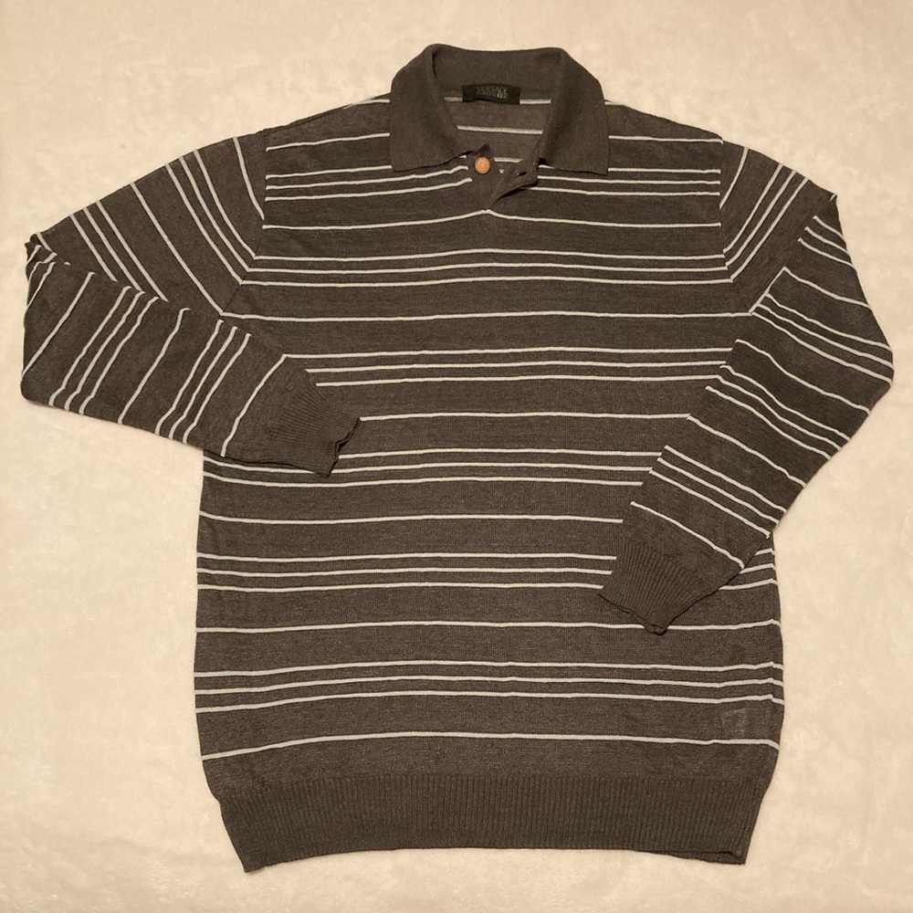 Vintage Versace V2 Classic Polo Sweater Medium